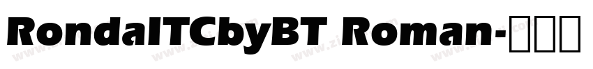 RondaITCbyBT Roman字体转换